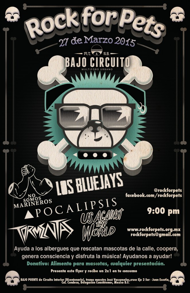 cartel rock for pets flyer