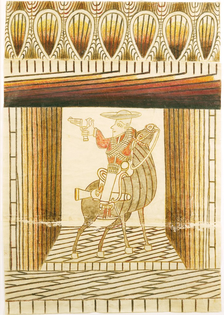 Martín Ramírez - Sin título (jinete y escenario)