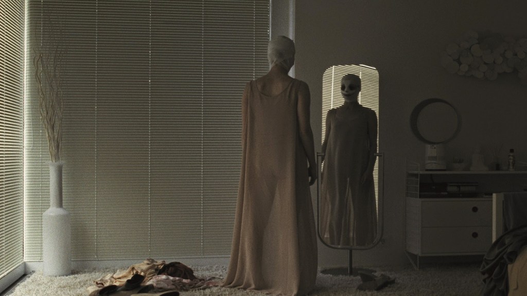 Susanne Wuest stars as a mother who returns home to her twin boys after cosmetic surgery in "Goodnight Mommy."