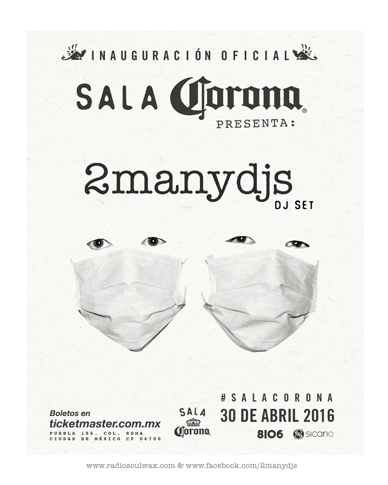 2manydjs Flyer Sala Corona