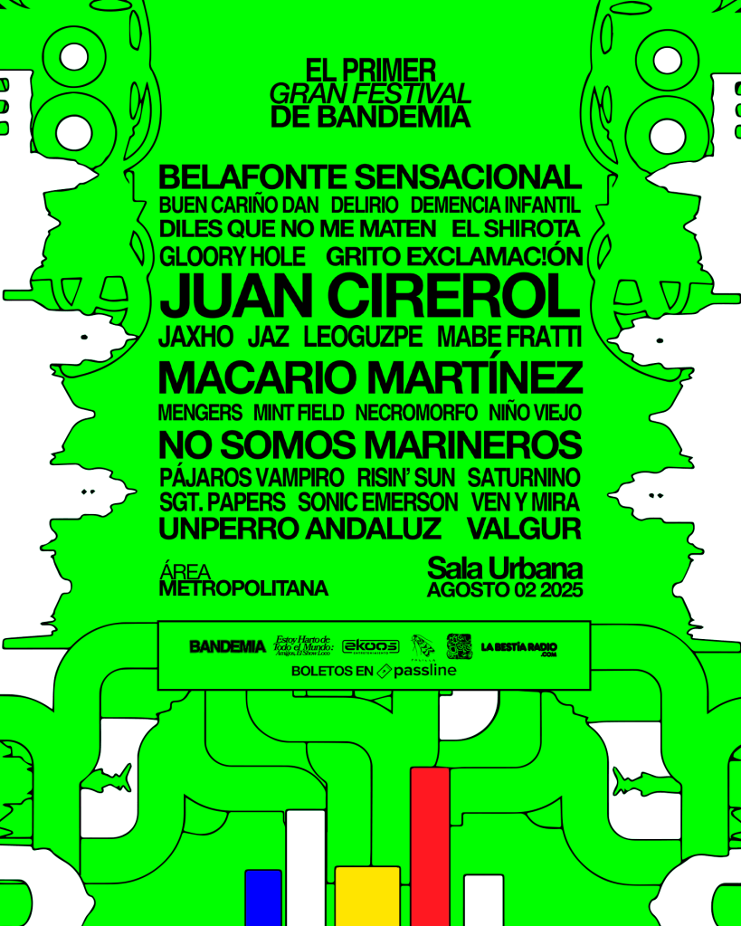 Cartel oficial del festival Bandemia 2025.